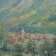 Painting Landscape of Provence Buis les Baronnies Aldo Morganti
