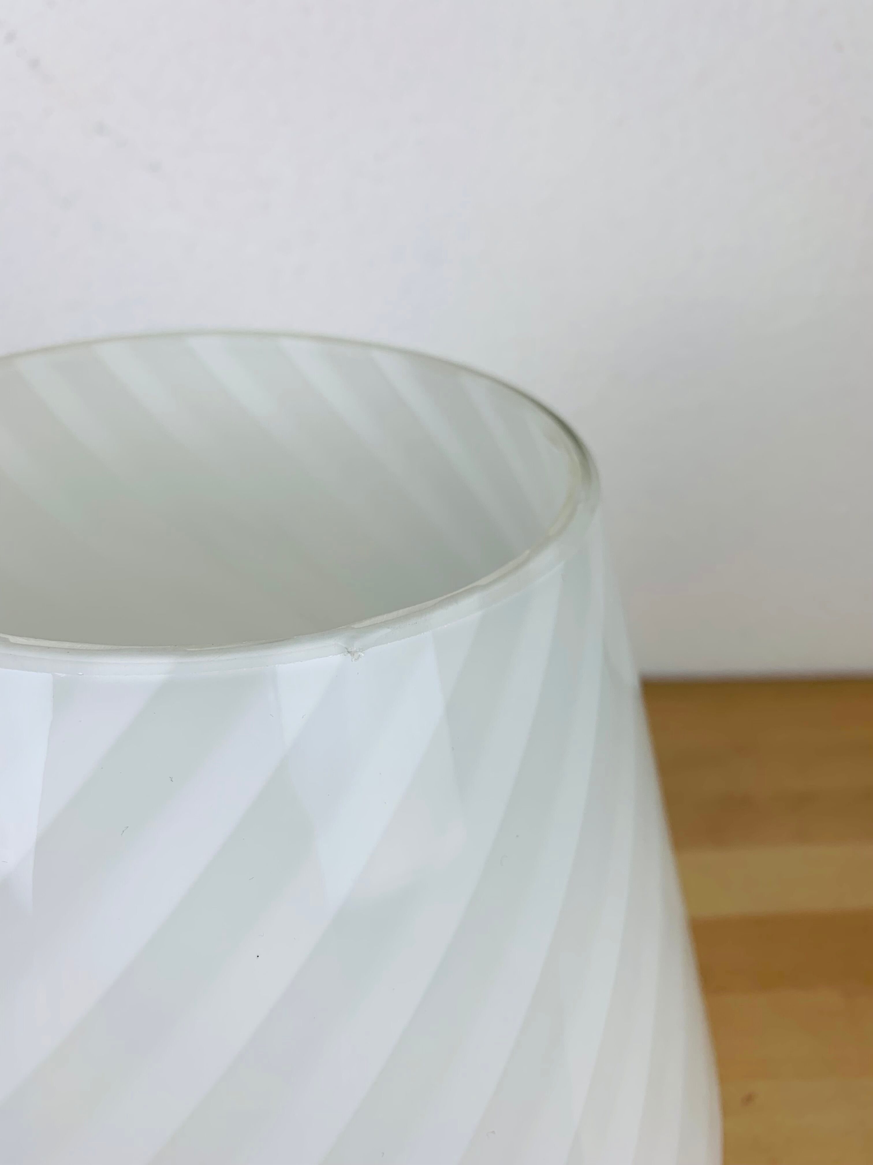 Mushroom lamp Murano white 70's