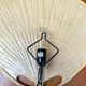 1970s Vintage Ingo Maurer for M-Design Uchiwa III Bamboo Wall Lamp