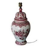 Vintage red holland ceramic lamp