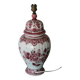 Lampe en céramique vintage rouge holland
