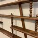 Turned wood bar wall shelf