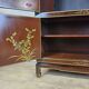 Vintage Chinese cabinet gold leaf / flowers and birds / bohemian