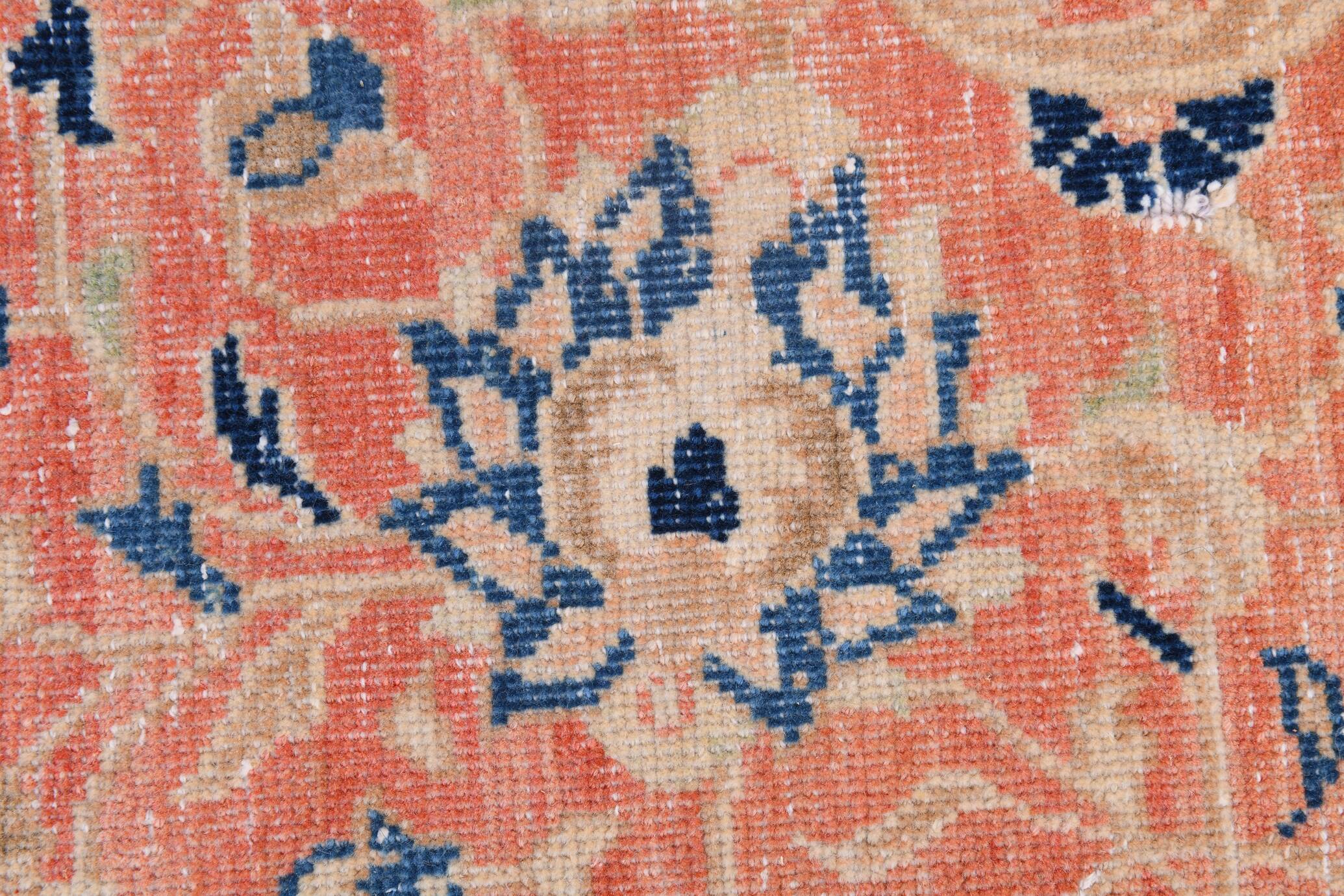 Rare Tapis Persan Ancien, Chef-d’œuvre Fait Main en Laine Naturelle