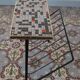 Ceramic and metal magazine rack