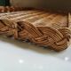 Vintage braided wicker platter