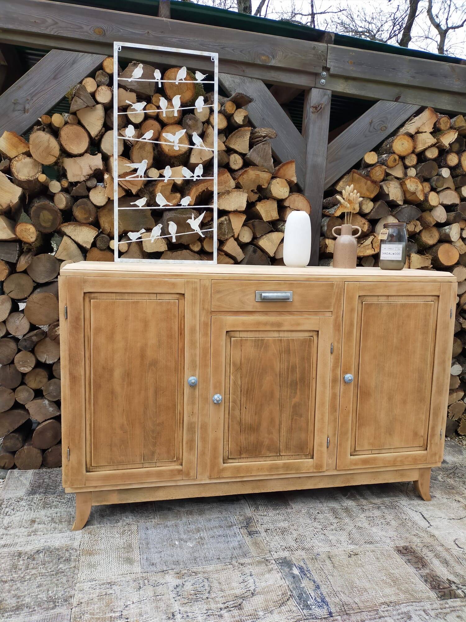 Solid beech sideboard