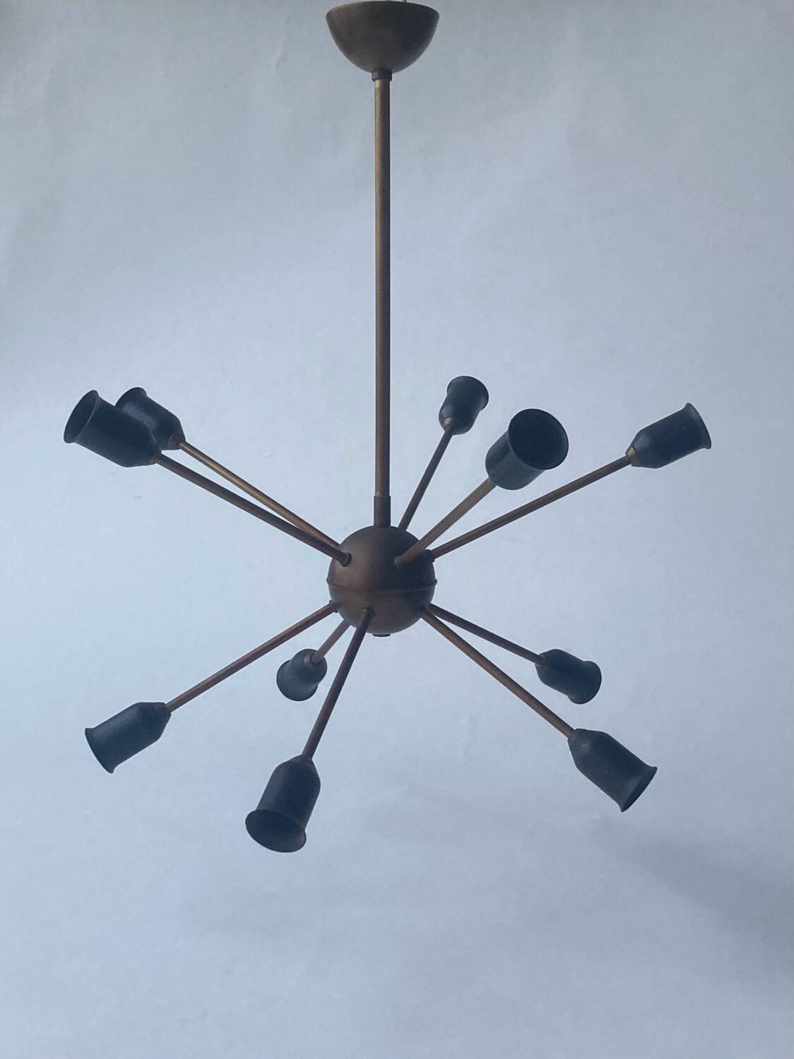 Vintage 1950s modernist ceiling light