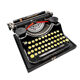 Underwood Portable 4 Bank Typewriter Revised New Black Ribbon 1930