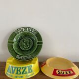 Trio of bistro ashtrays, early twentieth sit