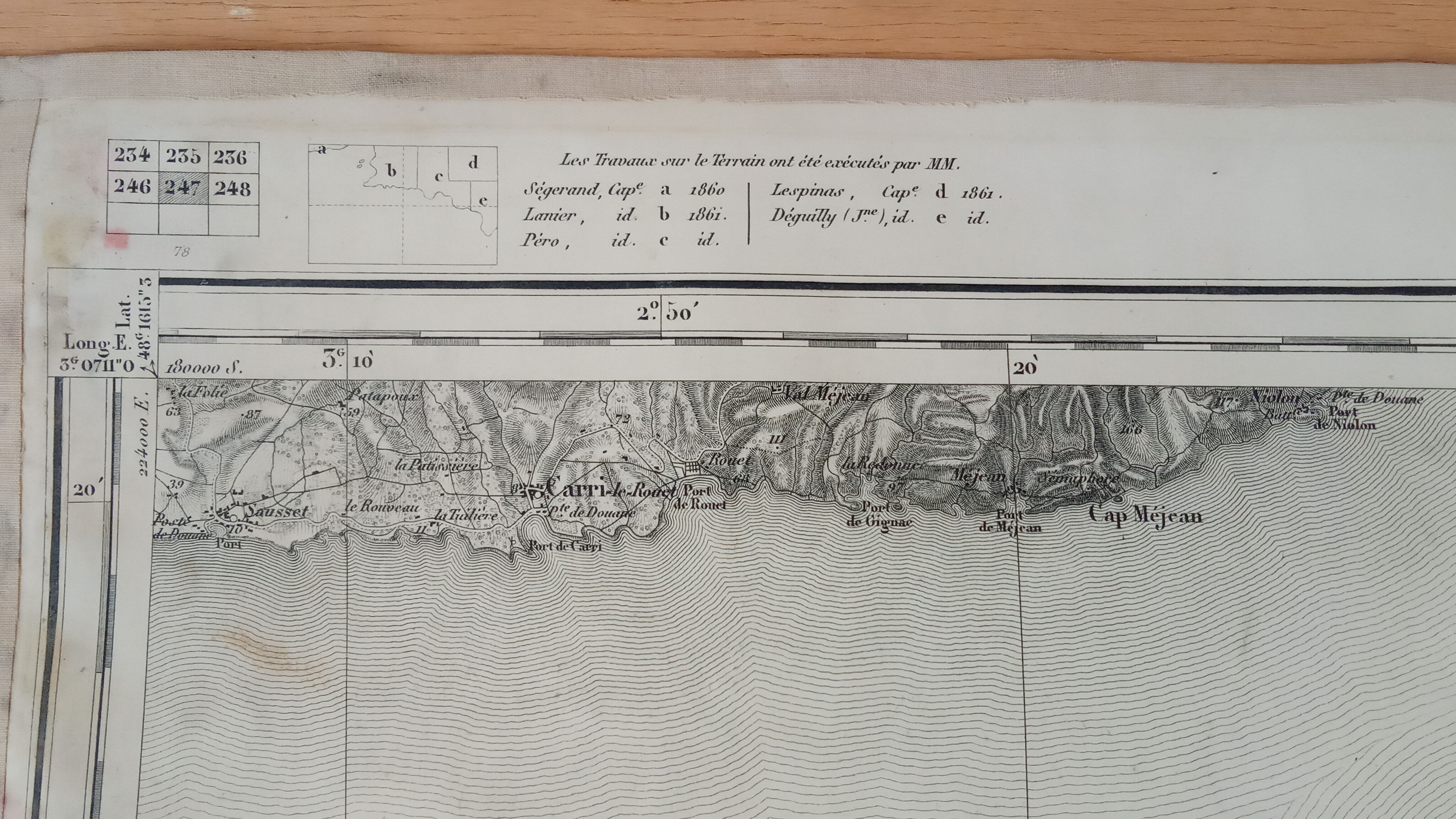 A map of Marseille at the end of the 19th century