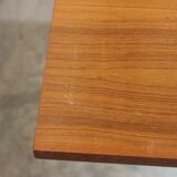 Vintage rectangular teak table with 2 extension spieces, 1960s