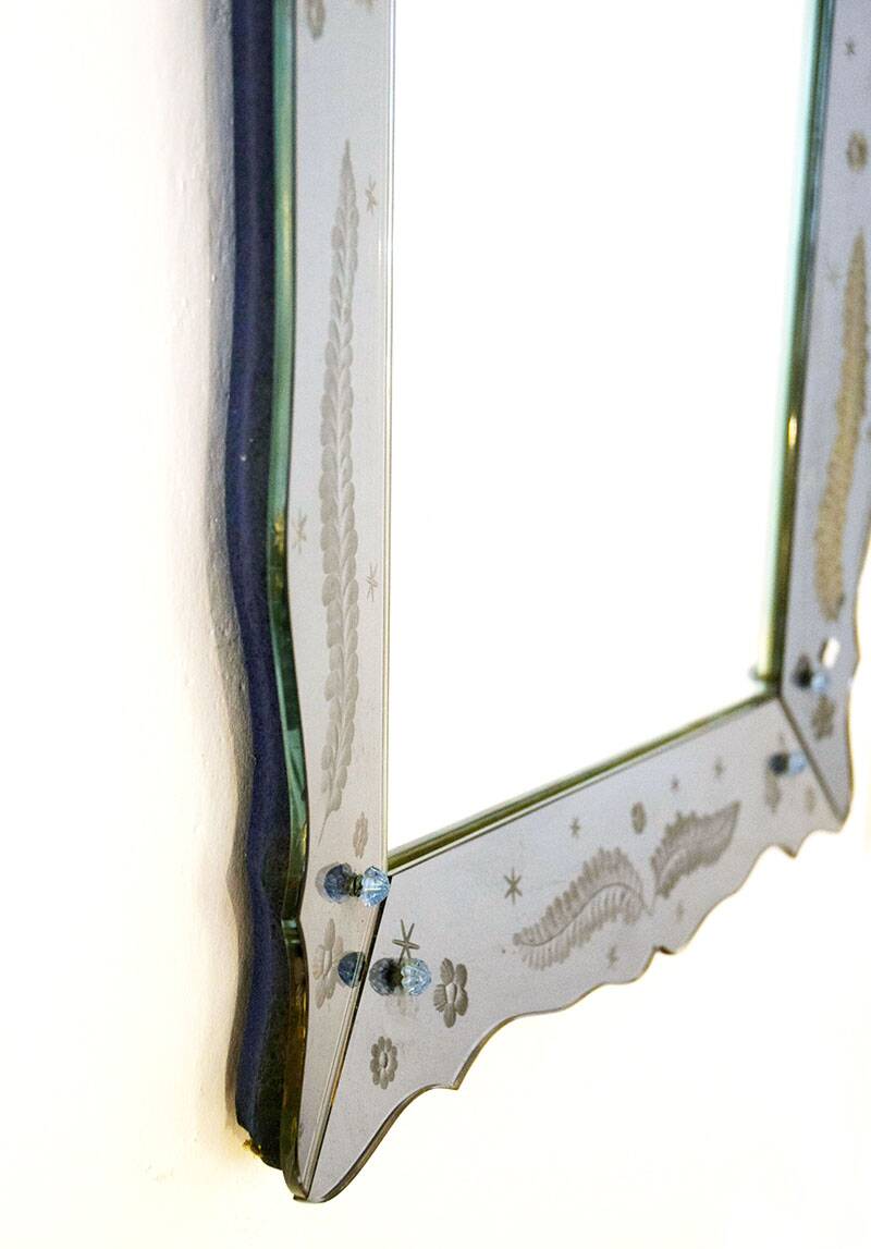 Mirror by Pietro Chiesa for Fontana Arte, 1950s