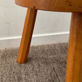 Solid pine tripod stool from the 70s
