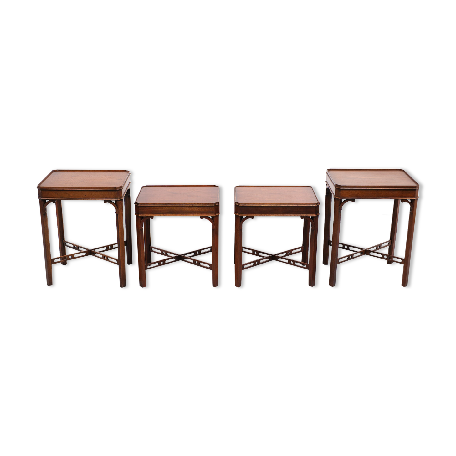 Bevan Funnell Mahogany Side Tables Georgian Revival England, 1960s