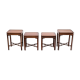 Tables d’appoint en acajou Bevan Funnell Angleterre, années 1960