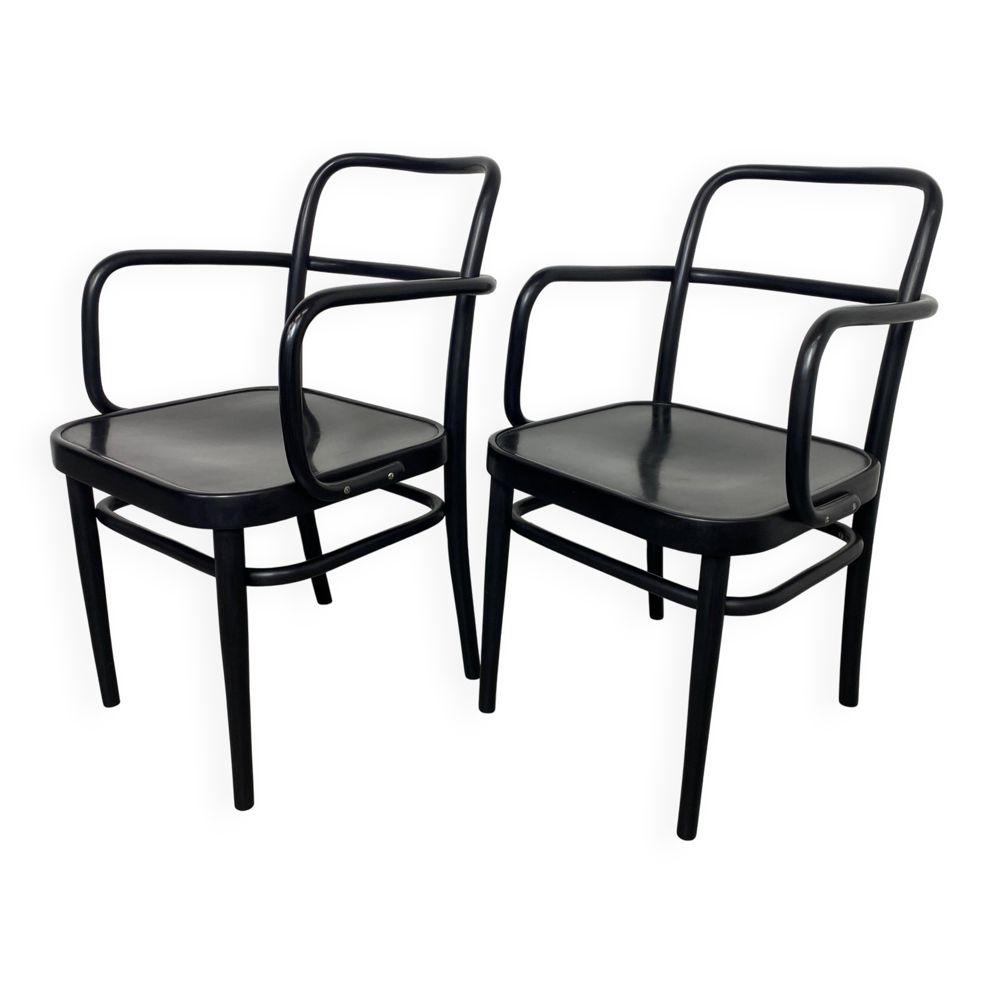 Art Deco armchairs no. A 64F by Adolf Gustav Schneck for Thonet Mundus