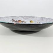Large enamelled ceramic dish le brescon in vallauris 1970