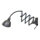 Grey Industrial Scissor Wall Lamp from Elektroinstala, 1960s