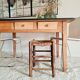 Old farm trade table 4 drawers