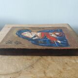 Enameled ceramic icon signed Michel Folscheid - Enamels of Saint Michel du Roc