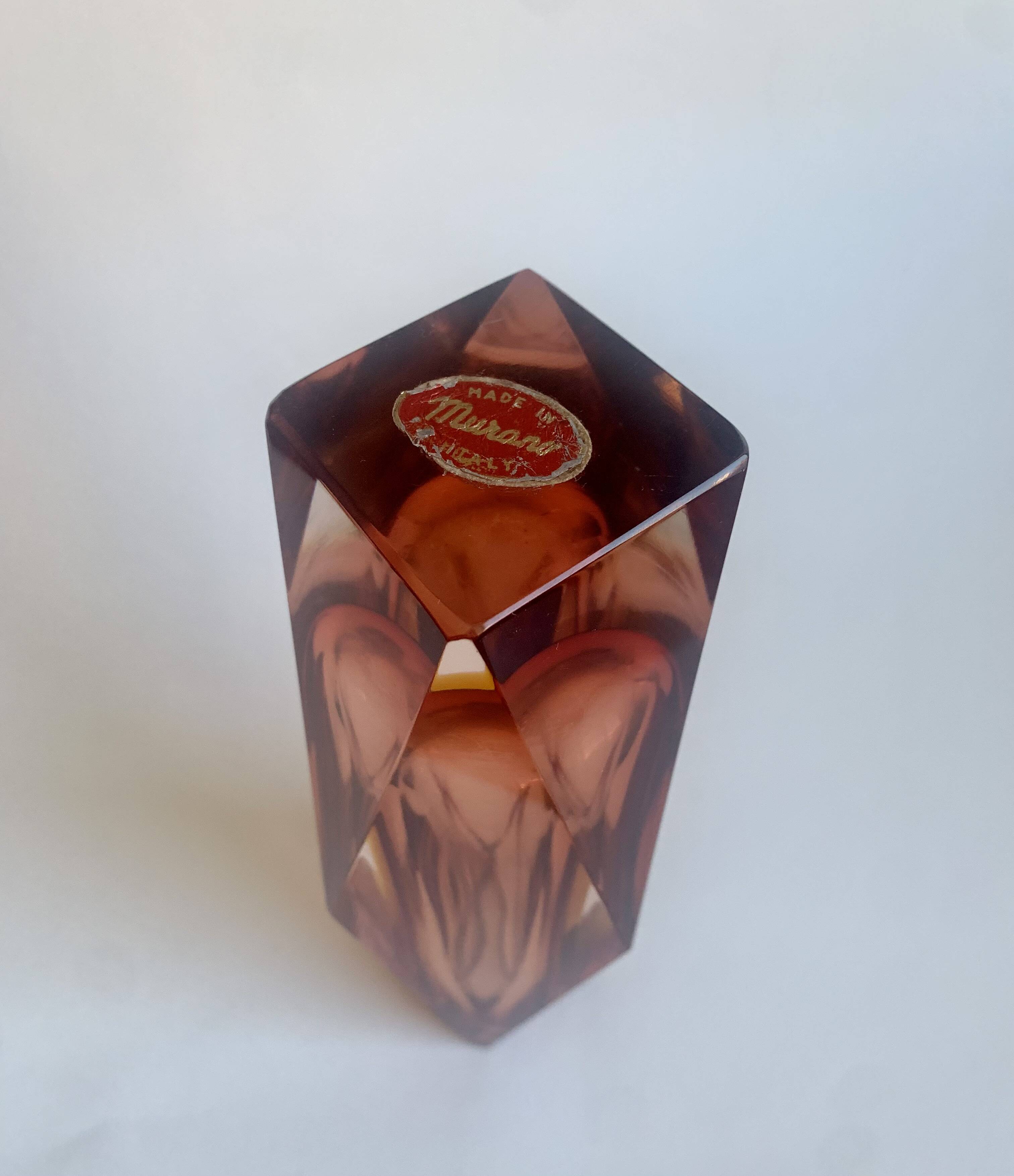 Vase by F. Poli for Murano, Italy, 1970s