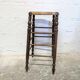 High stool with cane seat