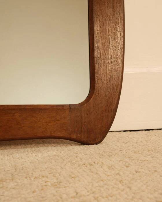 Organic wooden mirror - 1960s