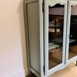 Painted wooden glass library