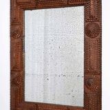 Black forest brown wooden mirror 4, 1910s.