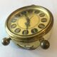 Vintage Europa alarm clock in brass year 1960