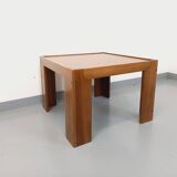 Vintage Italian square coffee table by Afra and Tobia Scarpa for Cassina