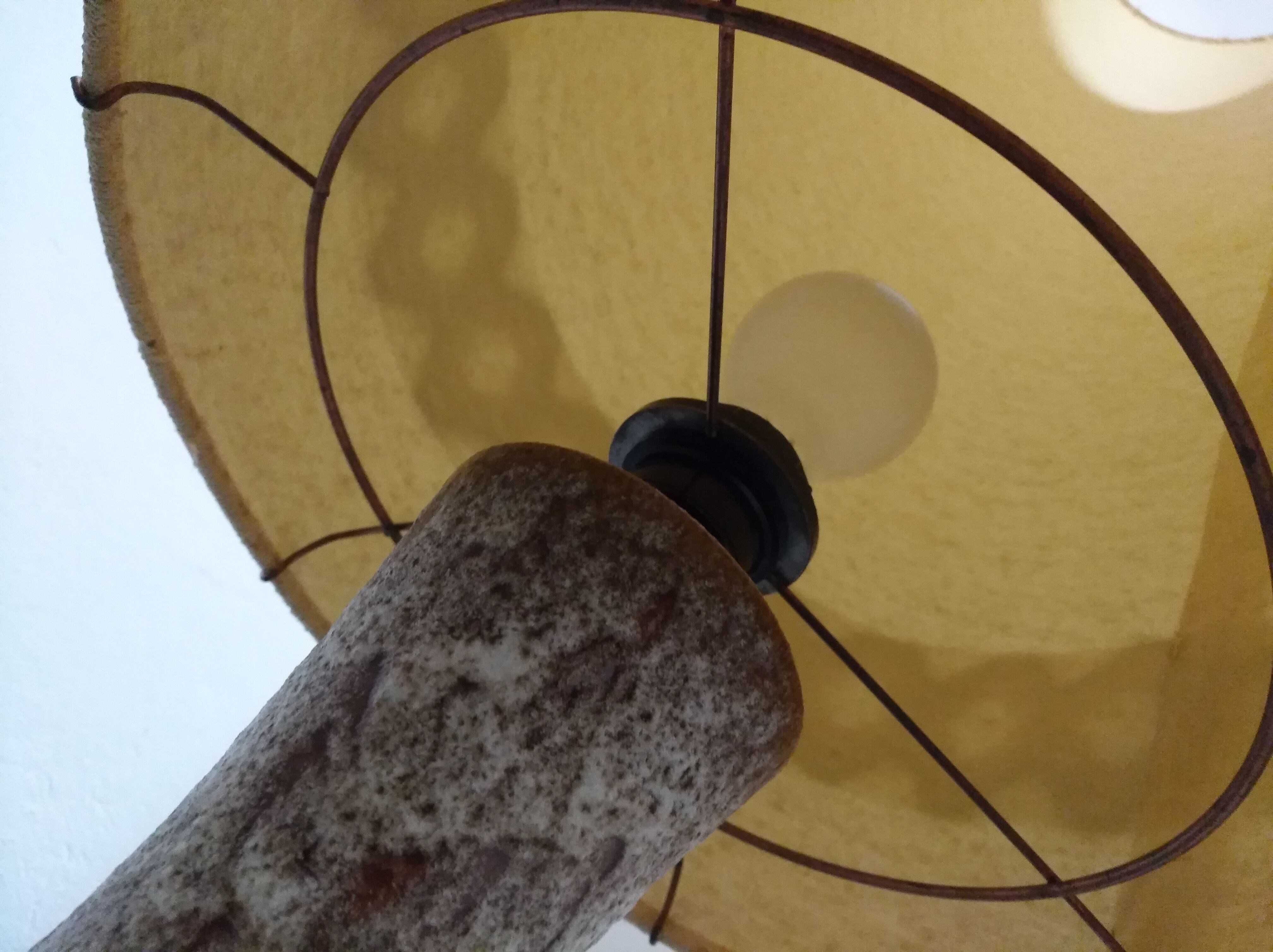 Ceramic floor lamp from the 70s