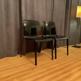 Pair of Tiffany chairs by Marcello Ziliani, Casprini, Italy.