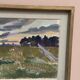 Oil on Canvas “Evening at Haymaking Time” by Bernhard Önstad, Framed 48.5×43cm