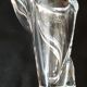 Vase of the crystal factory of Vannes le Châtel - " Verticalized cornucopia " - 70s
