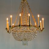 Lustre en bronze doré début xixème siècle
