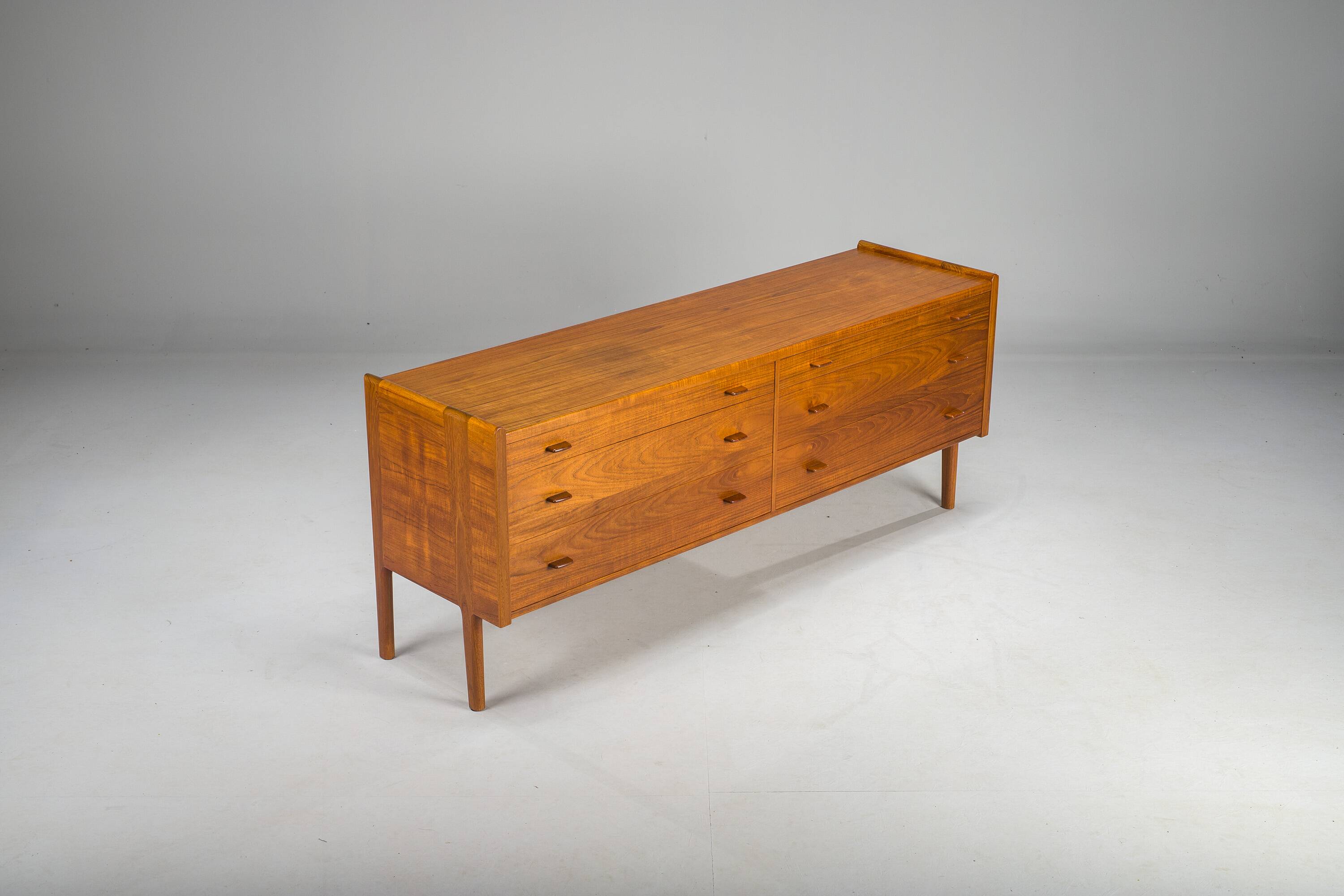 Teak sideboard by Hans J. Wegner for Ry Furniture, 1959