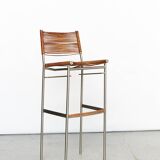 Pair of Tito Agnoli Barstools "MissB" for Pierantonio Bonacina