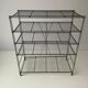 Free-standing industrial shelf with a metal structure, 4 shelves, 1960s, Germany.