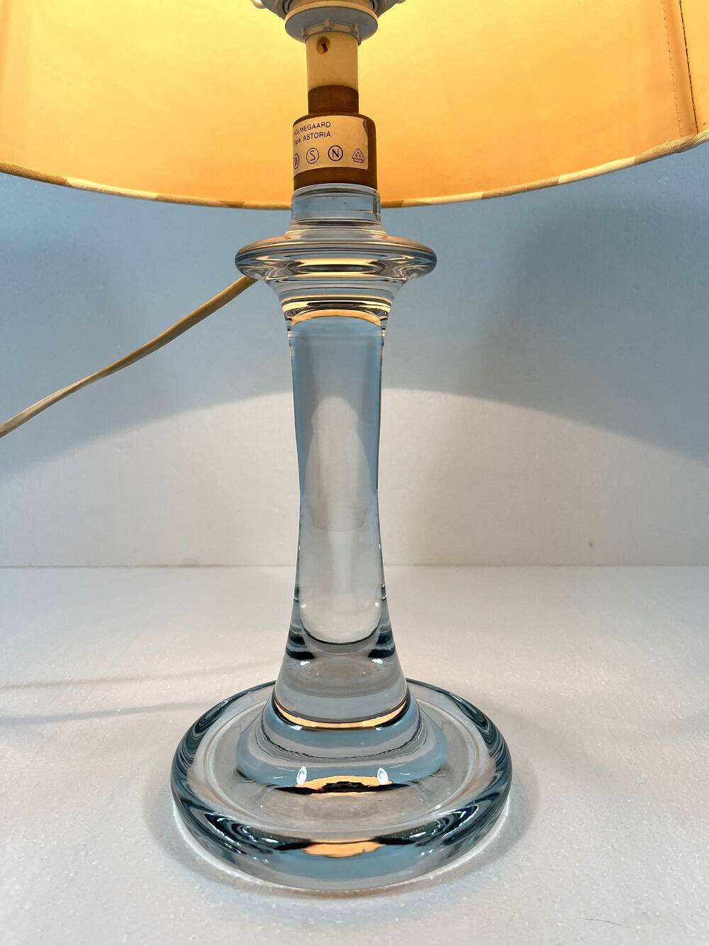 Holmegaard glass table lamp Astoria 1970's