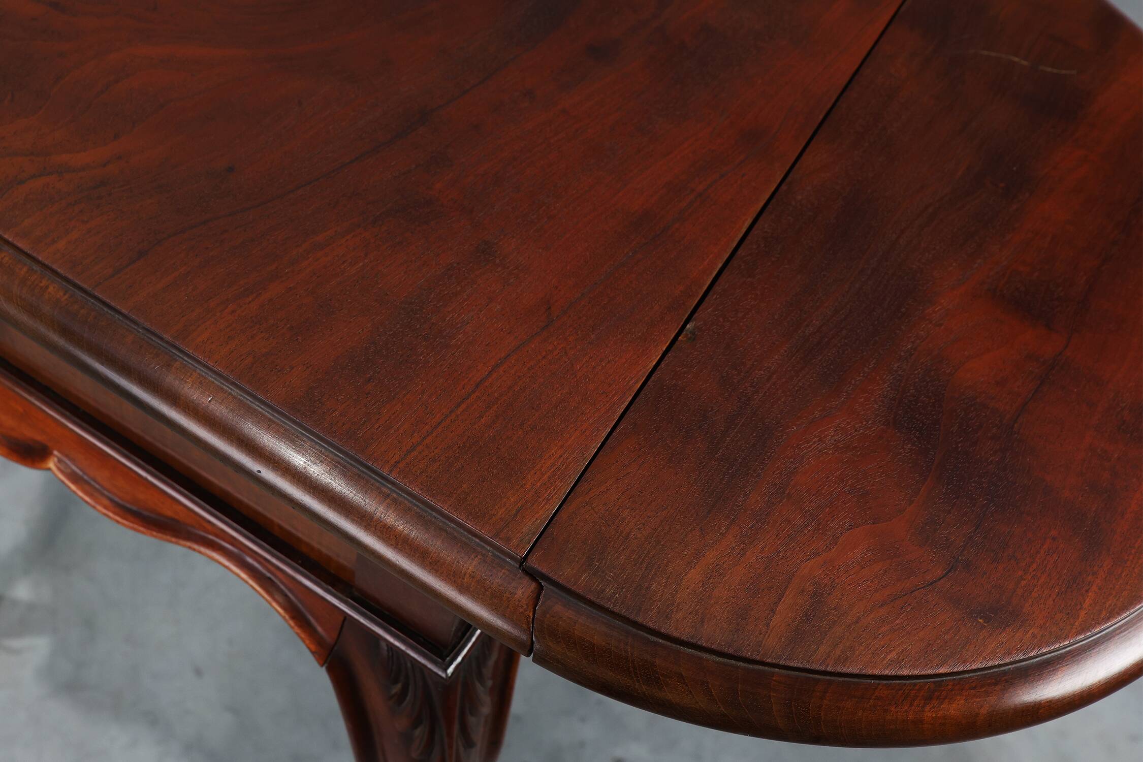 Late 19th‑Century French Louis XV Style Walnut Side Table with Drawer and S