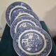Hollow plate Creil and Montereau blue Japonese Pagoda model