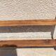 Old wall shelf in wood