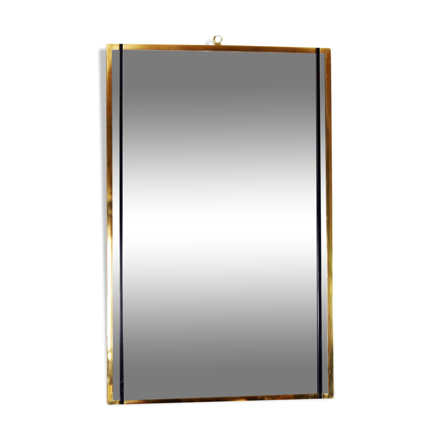 Vintage brass mirror, 45x29 cm