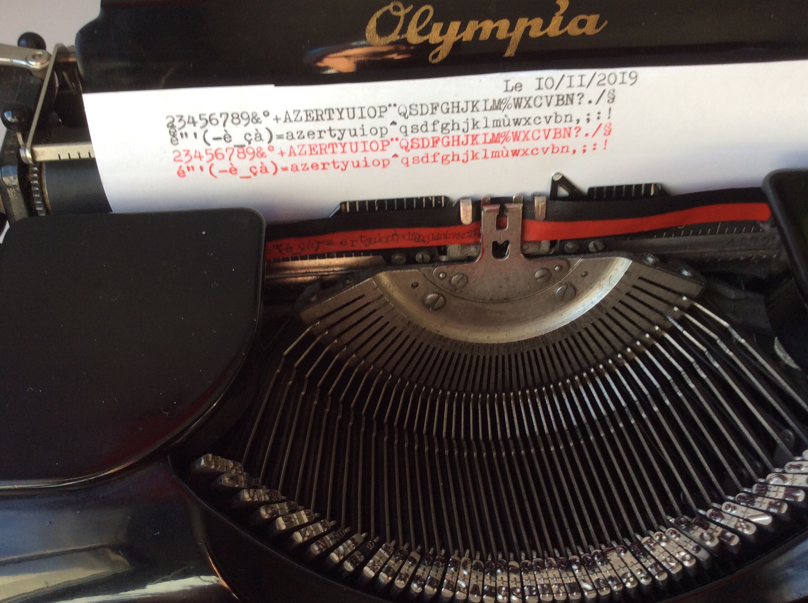 Old portable machine Olympia-Progress ,black