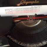 Old portable machine Olympia-Progress ,black