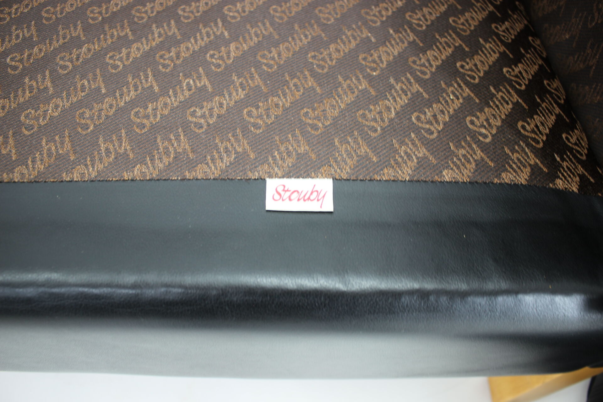 1980s Black Leather 3-Seater Sofa by Stouby, Denmark