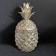 Pineapple Mauro Manetti ce cube tray in silver metal design 1960 M/M vintage
