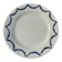 Assiette plate Salins décor bleues 24,5cm